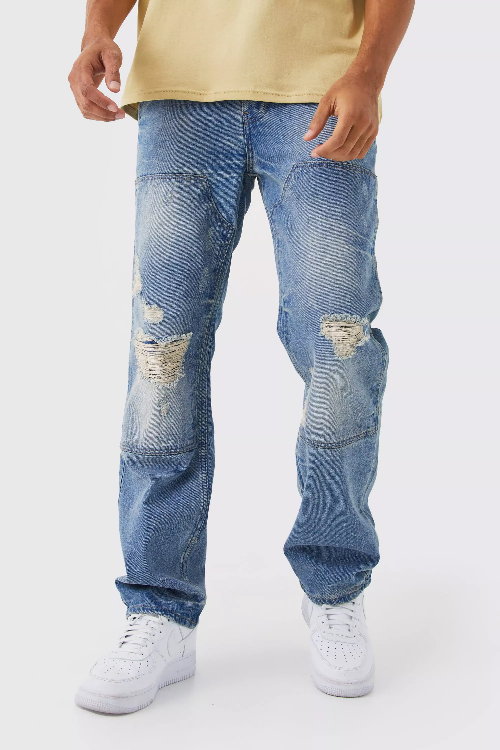 Light wash carpenter store jeans